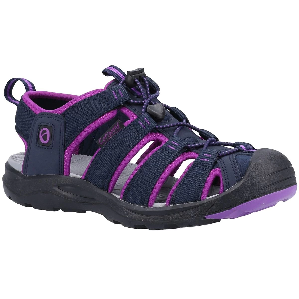 Cotswold Women's Marshfield Sandals - Navy/Berry 2 Cotswold Women's Marshfield Sandals - Navy/Berry - Image 2