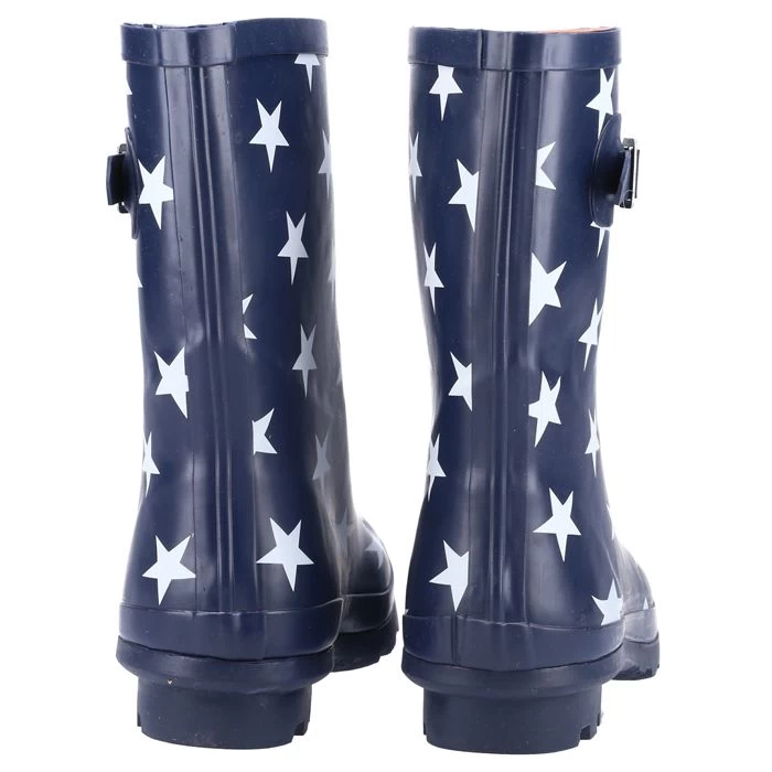 Cotswold Women's Badminton Short Wellington Boots - Star Pattern - Image 5