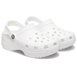 Crocs Women’s Classic Platform Clogs – White