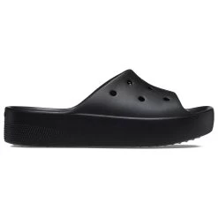 Crocs Women's Classic Platform Slides – Black -Fashion Lady crocs classic platform slides black 1
