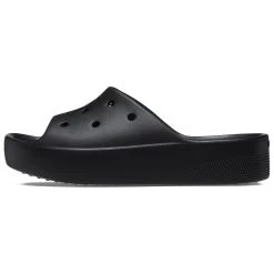 Crocs Women's Classic Platform Slides – Black -Fashion Lady crocs classic platform slides black 5