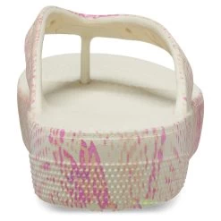 Crocs Women's Classic Platform Snakeskin Flip Flops - Bone -Fashion Lady crocs platform flip flop snakeskin bone 1