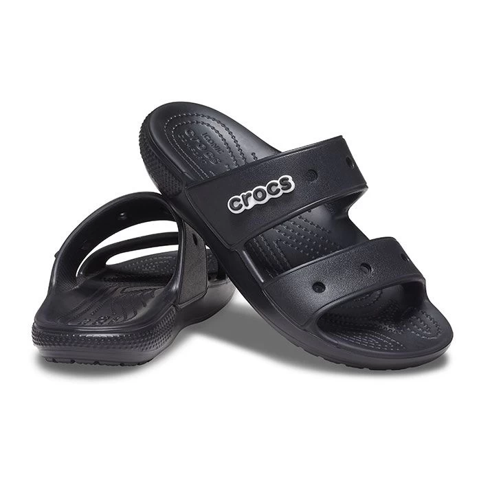 Crocs Unisex Classic Sandals – Black 2 Crocs Unisex Classic Sandals – Black - Image 2