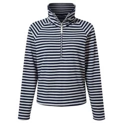 Craghoppers Women's Melina Striped Half Zip Fleece - Navy Stripe