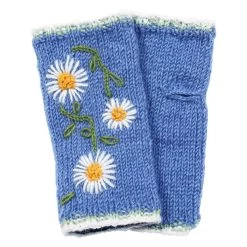 Pachamama Women's Daisy Chain Handwarmers - Jacaranda -Fashion Lady daisy chain handwarmer jacaranda 4