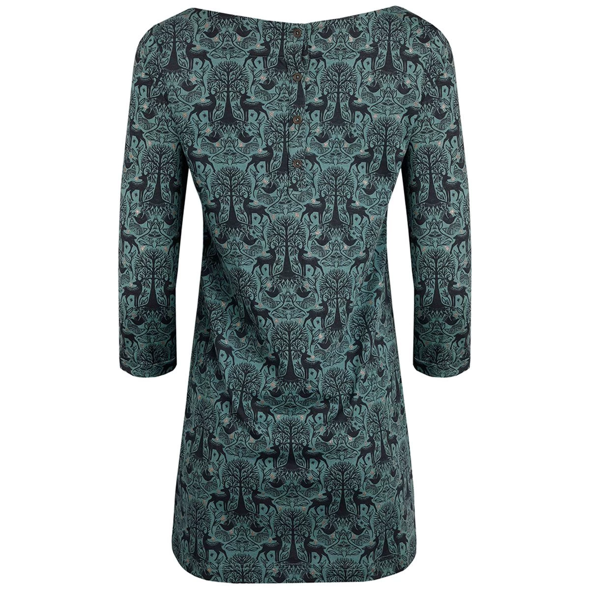 Weird Fish Women's Dandy Sparkle Jersey Tunic - Stone Blue 2 Weird Fish Women's Dandy Sparkle Jersey Tunic - Stone Blue - Image 2