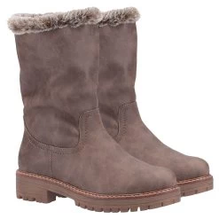 Divaz Women's Nadia Fur Lined Boots - Brown 5 Divaz Women's Nadia Fur Lined Boots - Brown -Fashion Lady divaz nadia boots brown1 1