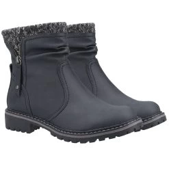 Divaz Women's Niki Fleece Lined Boots - Black