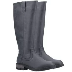 Divaz Women's Quinn Tall Boots - Black 11 Divaz Women's Quinn Tall Boots - Black -Fashion Lady divaz quinn black 1