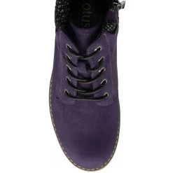 Lotus Women's Drew Knit Collar Boot - Purple -Fashion Lady drew knit collar boot purple 3