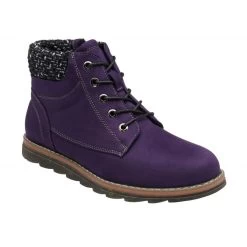 Lotus Women's Drew Knit Collar Boot - Purple -Fashion Lady drew knit collar boot purple 4