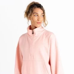 Dare 2b Women's Recoup II Half Zip Sweatshirt - Apricot Blush -Fashion Lady dwa606 h9408l 2