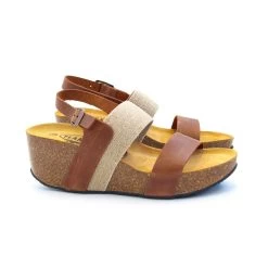 Plakton Milan Hi Apure Elastico Sandals - Roble -Fashion Lady elastic front hi apure roble 1 1