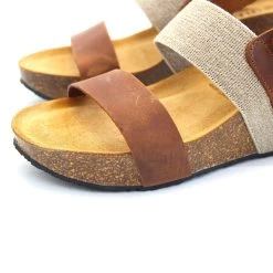 Plakton Milan Hi Apure Elastico Sandals - Roble -Fashion Lady elastic front hi apure roble 2