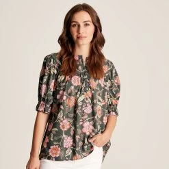 Joules Women's Eloisa Blouse - Grey Floral