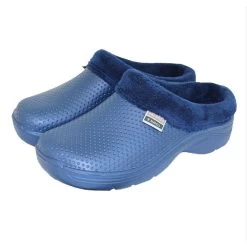Town & Country Unisex EVA Fleecy Slip-On Cloggies - Navy
