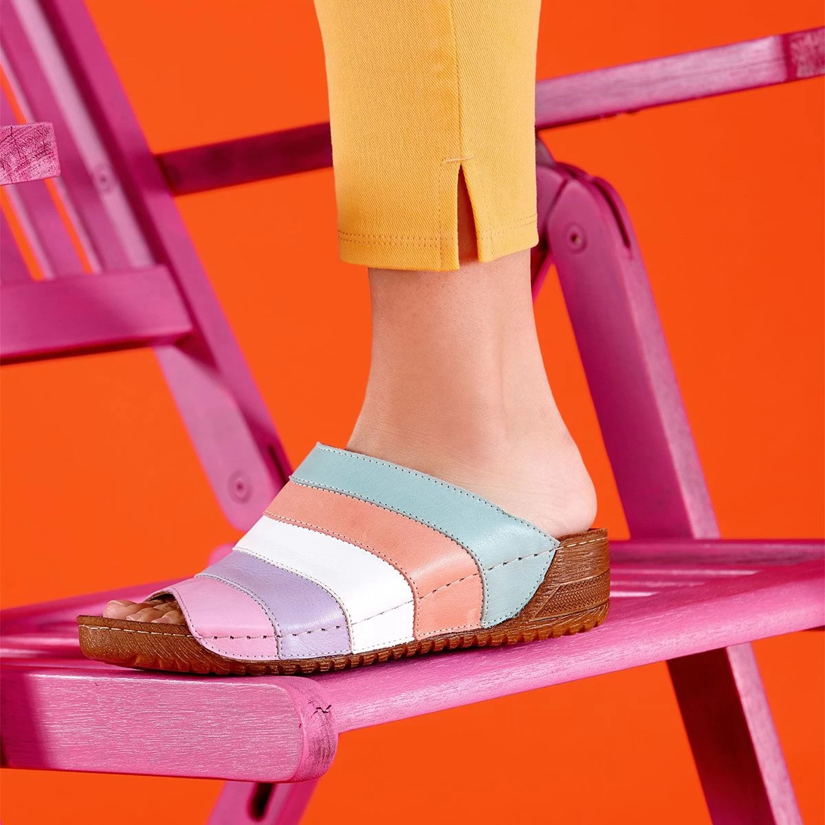 Adesso Women's Eva Sandal - Ice Cream 2 Adesso Women's Eva Sandal - Ice Cream - Image 2