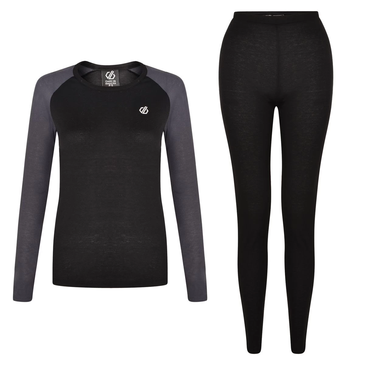Dare 2b Women's Exchange III Thermal Baselayer Set - Black/Ebony Grey 2 Dare 2b Women's Exchange III Thermal Baselayer Set - Black/Ebony Grey - Image 2