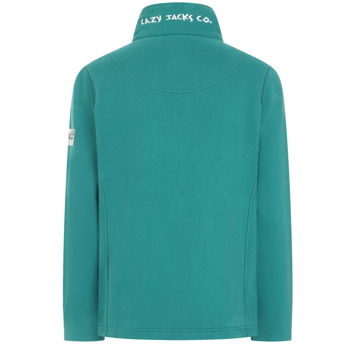 Lazy Jacks Women's Full Zip Sweatshirt - Emerald 3 Lazy Jacks Women's Full Zip Sweatshirt - Emerald - Image 3