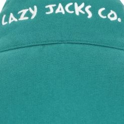 Lazy Jacks Women's Full Zip Sweatshirt - Emerald 8 Lazy Jacks Women's Full Zip Sweatshirt - Emerald -Fashion Lady f zip plain sweatshirt emerald 4
