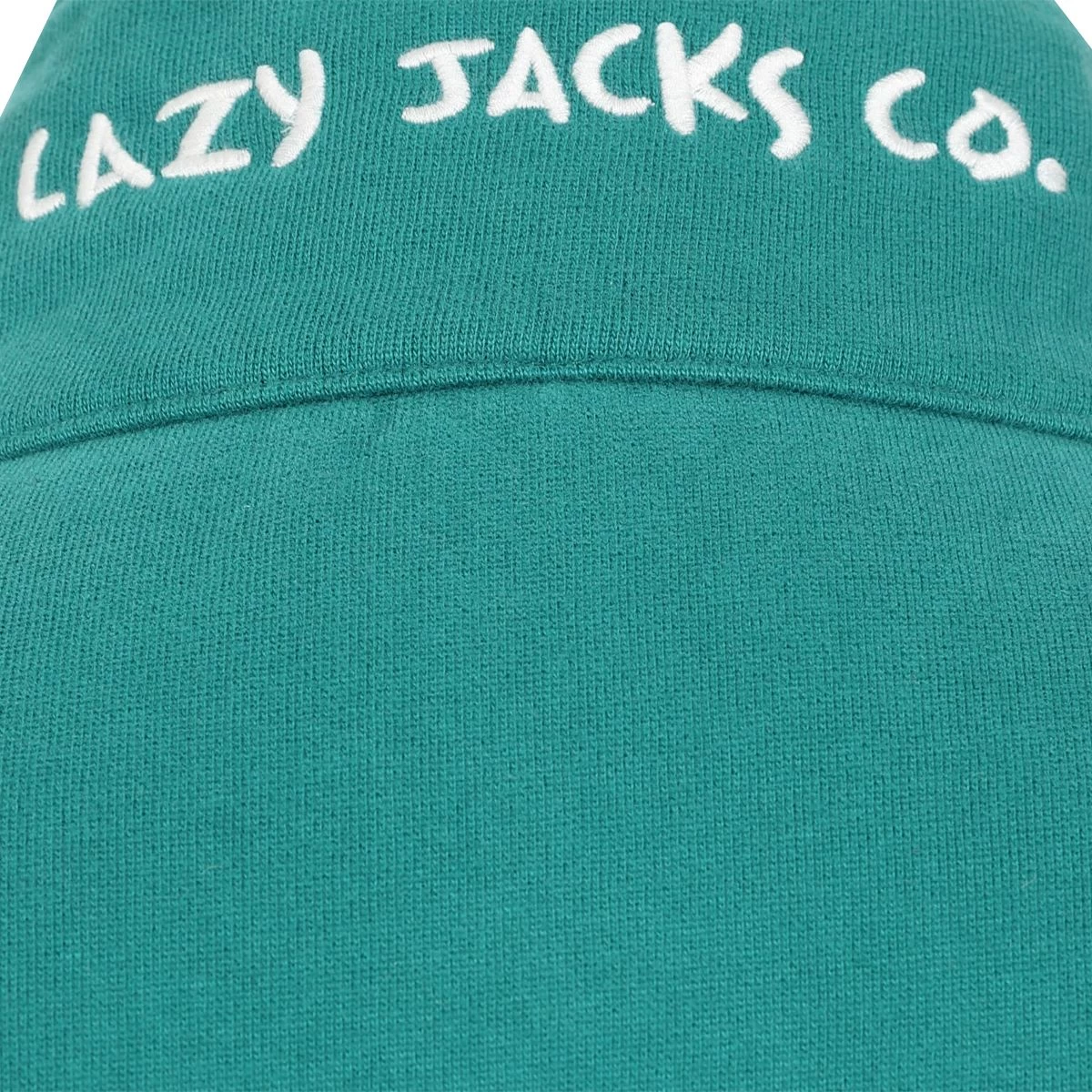 Lazy Jacks Women's Full Zip Sweatshirt - Emerald 4 Lazy Jacks Women's Full Zip Sweatshirt - Emerald - Image 4