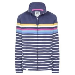 Lazy Jacks Women’s Full Zip Sweatshirt - Prism -Fashion Lady f zip striped sweatshirt prism 1 1