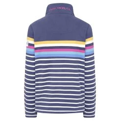 Lazy Jacks Women’s Full Zip Sweatshirt - Prism -Fashion Lady f zip striped sweatshirt prism 4