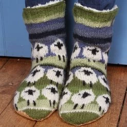 Pachamama Women's Flock Of Sheep Slipper Socks -Fashion Lady flock of sheep slipper socks 2