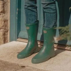 Le Chameau Women’s Iris Bottillon Jersey Lined Wellington Boots – Vert Foncé -Fashion Lady fonce 5