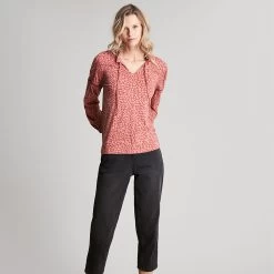 Joules Women's Frances Jersey Blouse - Orange Leopard 15 Joules Women's Frances Jersey Blouse - Orange Leopard -Fashion Lady frances orange leopard 1 1