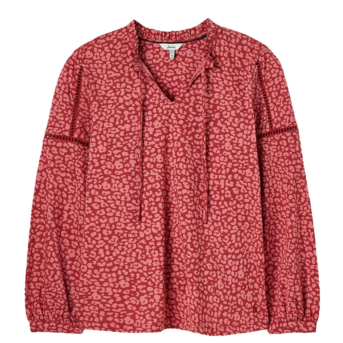 Joules Women's Frances Jersey Blouse - Orange Leopard 7 Joules Women's Frances Jersey Blouse - Orange Leopard - Image 7