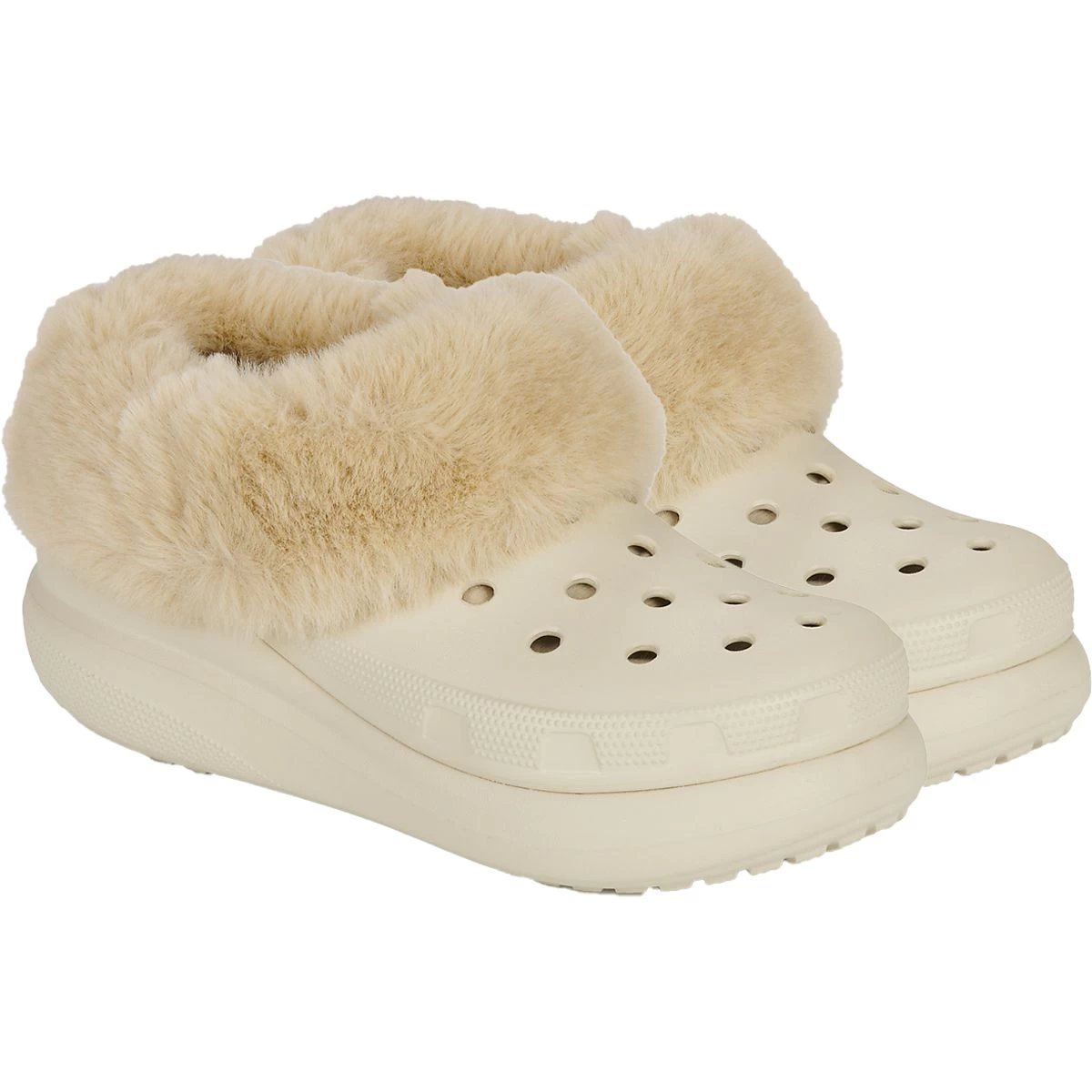 Crocs Unisex Furever Crush Shoes - Bone 1 Crocs Unisex Furever Crush Shoes - Bone