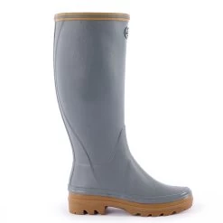 Le Chameau Women's Giverny Jersey Lined Wellington Boot - Grey -Fashion Lady giverny jersey grey 3