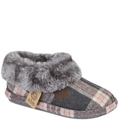 Jo & Joe Women's Glenroyal Bootee Slippers - Pebble