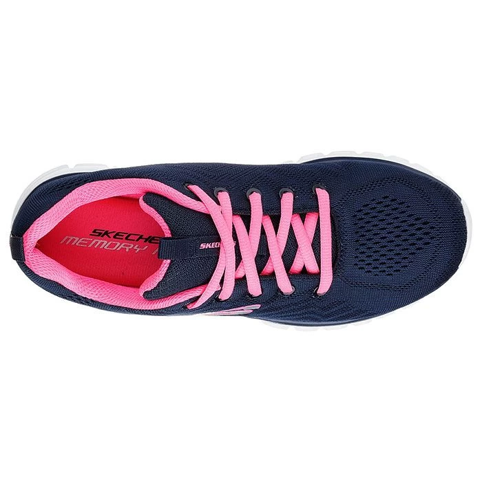 Skechers Women’s Graceful Get Connected Trainers – Navy/Hot Pink 3 Skechers Women’s Graceful Get Connected Trainers – Navy/Hot Pink - Image 3