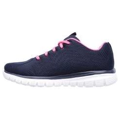 Skechers Women’s Graceful Get Connected Trainers – Navy/Hot Pink 11 Skechers Women’s Graceful Get Connected Trainers – Navy/Hot Pink -Fashion Lady graceful hot pink 5