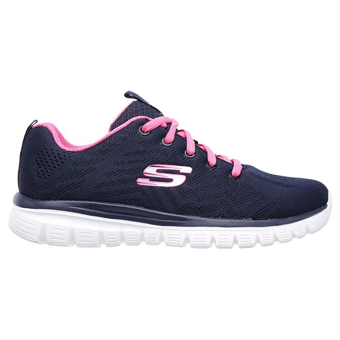 Skechers Women’s Graceful Get Connected Trainers – Navy/Hot Pink 6 Skechers Women’s Graceful Get Connected Trainers – Navy/Hot Pink - Image 6