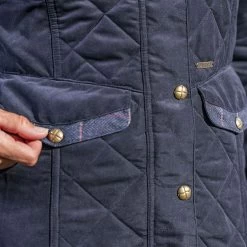 Baleno Women's Halifax Quilted Jacket - Navy Blue -Fashion Lady halifax quilted jacket nvy blu 2