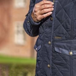 Baleno Women's Halifax Quilted Jacket - Navy Blue -Fashion Lady halifax quilted jacket nvy blu 3