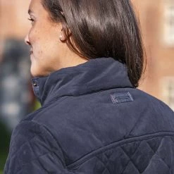 Baleno Women's Halifax Quilted Jacket - Navy Blue -Fashion Lady halifax quilted jacket nvy blu 5