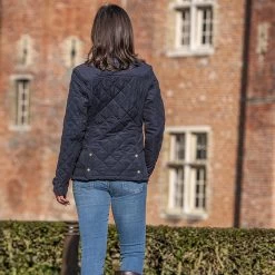 Baleno Women's Halifax Quilted Jacket - Navy Blue -Fashion Lady halifax quilted jacket nvy blu 6