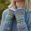 Pachamama Women's Braemar Handwarmers - Grey Fairisle