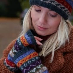 Pachamama Women's Elveden Handwarmers - Multicolour -Fashion Lady handwarmer elvedon