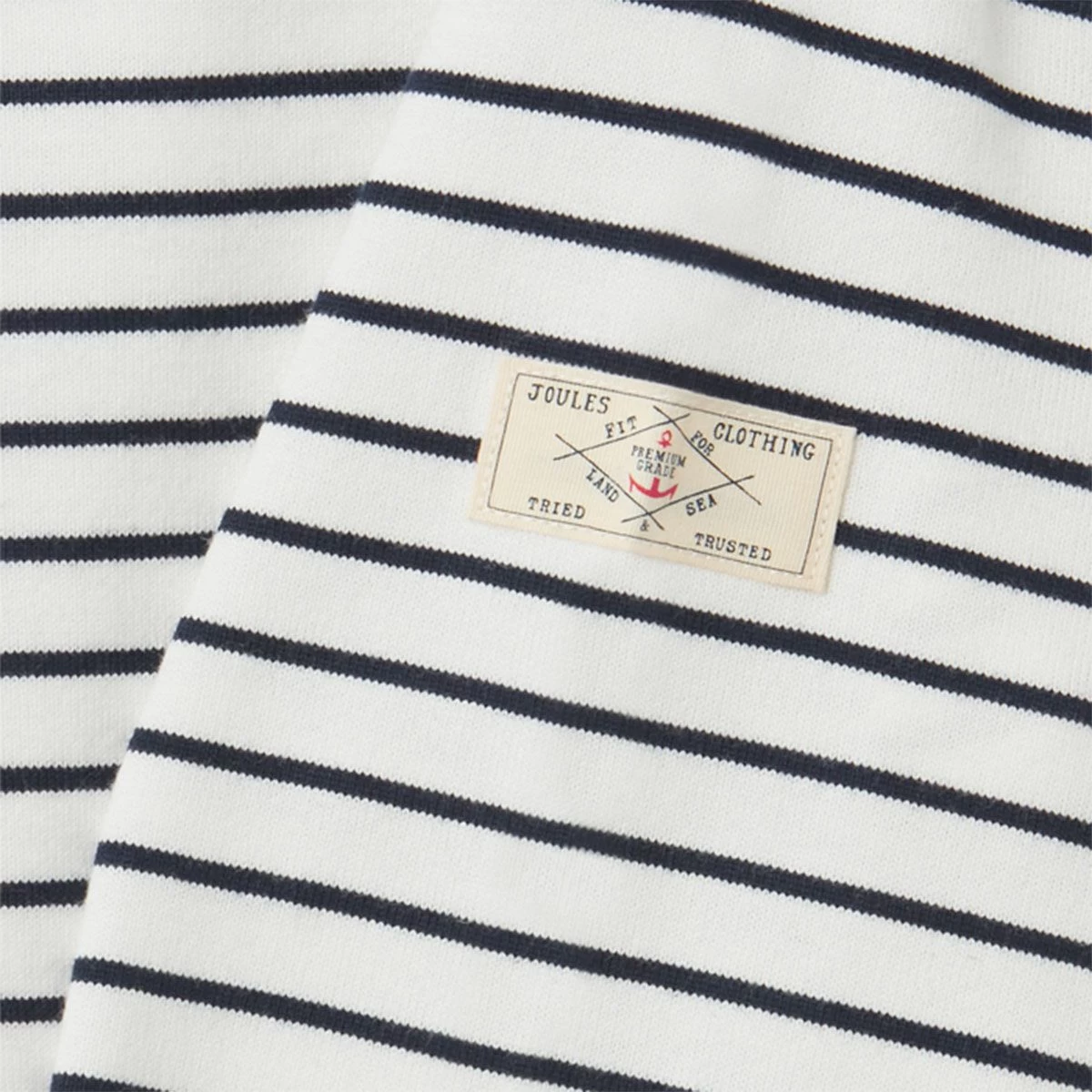Joules Women’s Harbour Jersey Top – Cream/Navy Stripe 6 Joules Women’s Harbour Jersey Top – Cream/Navy Stripe - Image 6