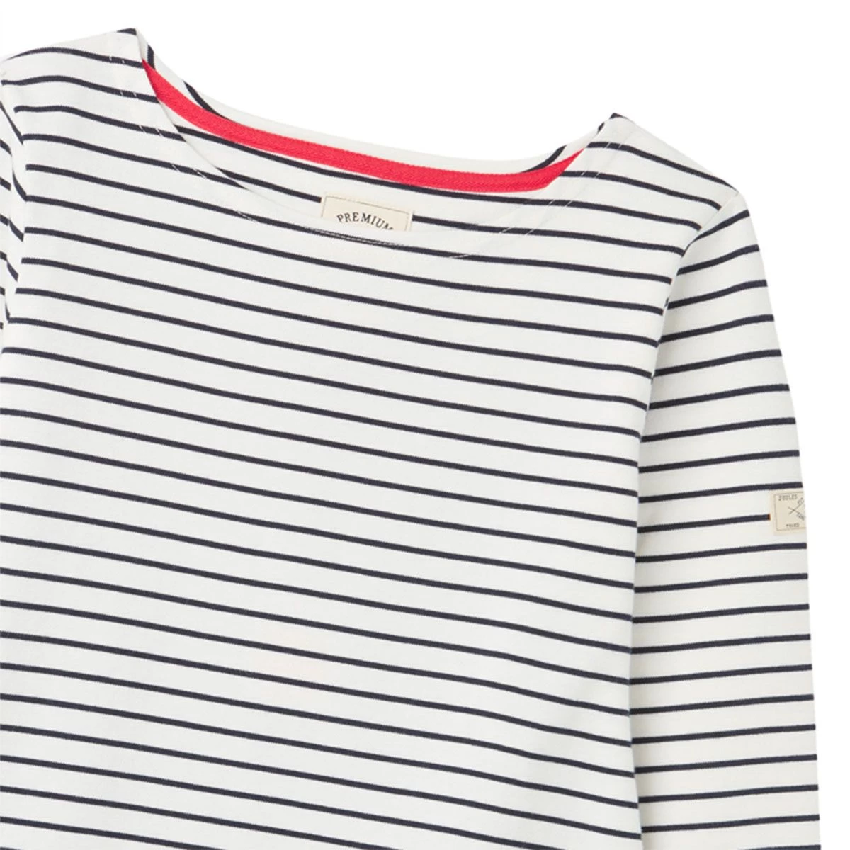 Joules Women’s Harbour Jersey Top – Cream/Navy Stripe 4 Joules Women’s Harbour Jersey Top – Cream/Navy Stripe - Image 4