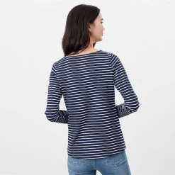 Joules Women’s Harbour Jersey Top – Navy Cream Stripe 12 Joules Women’s Harbour Jersey Top – Navy Cream Stripe -Fashion Lady harbour stripe top navy cream 6