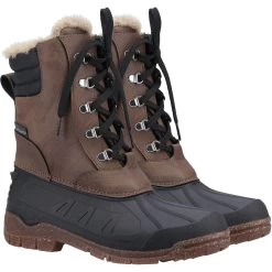 Cotswold Women's Hatfield Weather Boots - Taupe -Fashion Lady hatfield brown 1 1