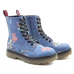 Heavenly Feet Women’s Justina Print Boots – Parakeet