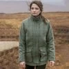 Hoggs Of Fife Women's Roslin Technical Tweed Field Coat - Spring Bracken