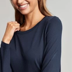 Joules Women's Holly Jersey Top - French Navy 9 Joules Women's Holly Jersey Top - French Navy -Fashion Lady holly french navy 2